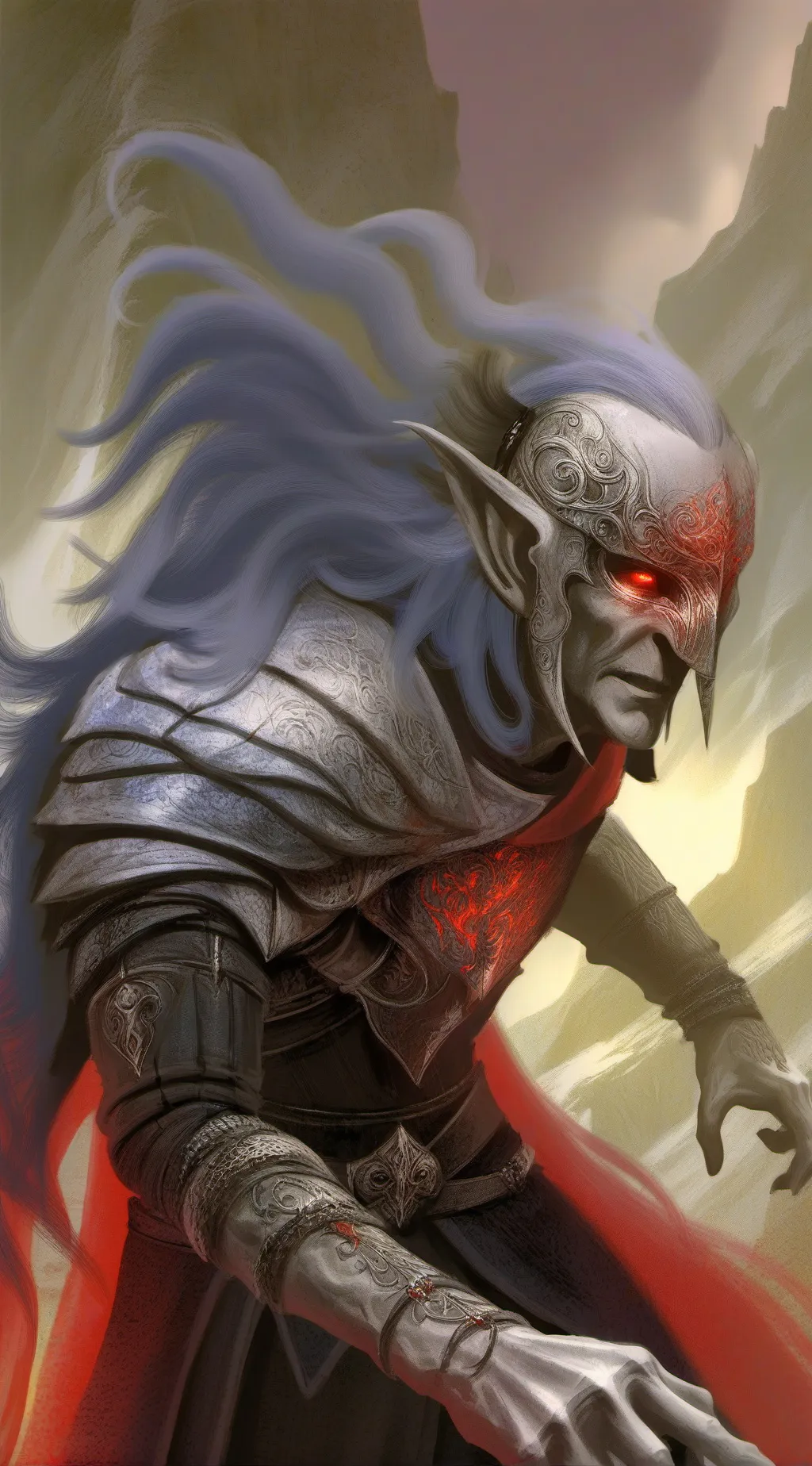 ai character: sambrownwolf  background