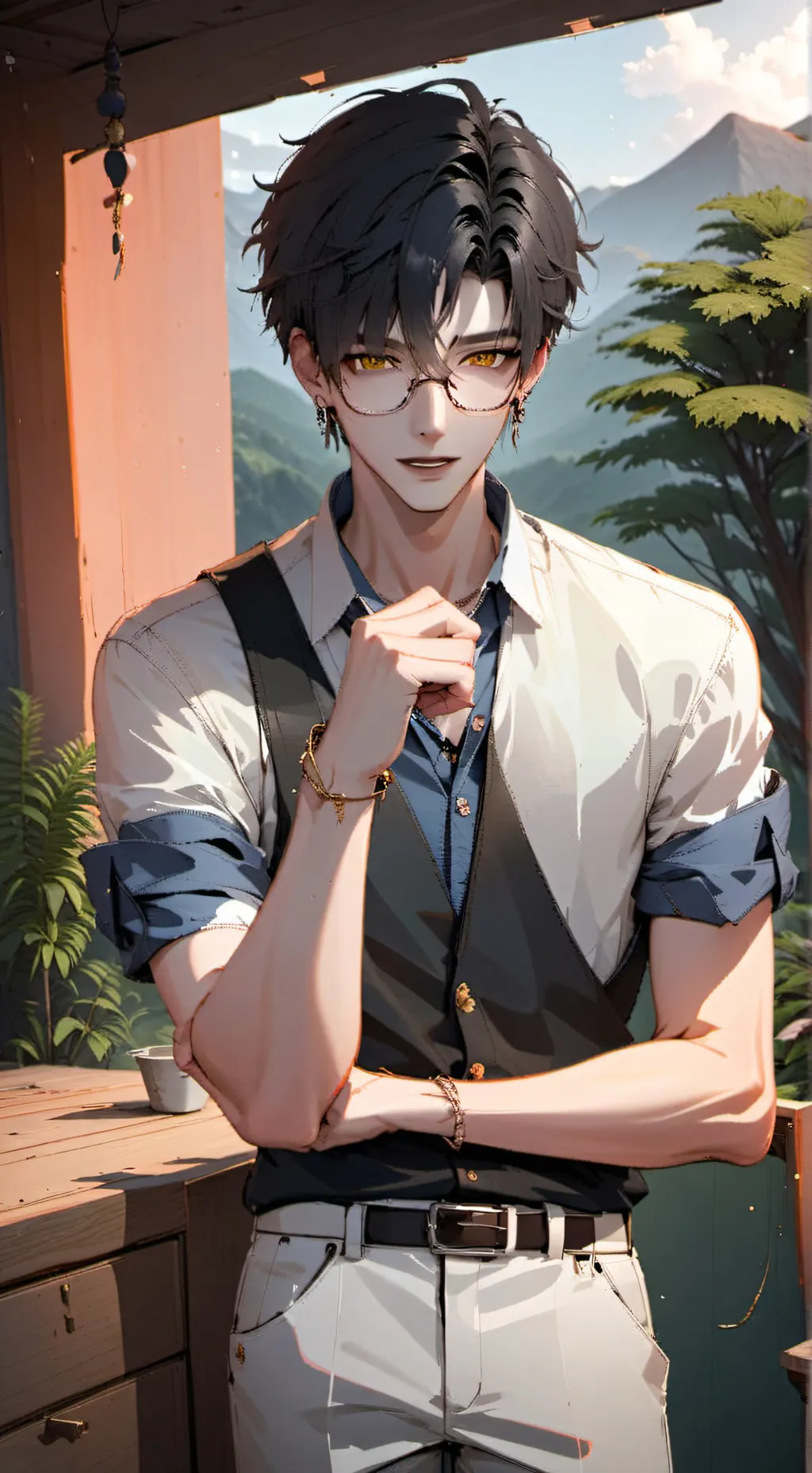 ai character: Andrew background