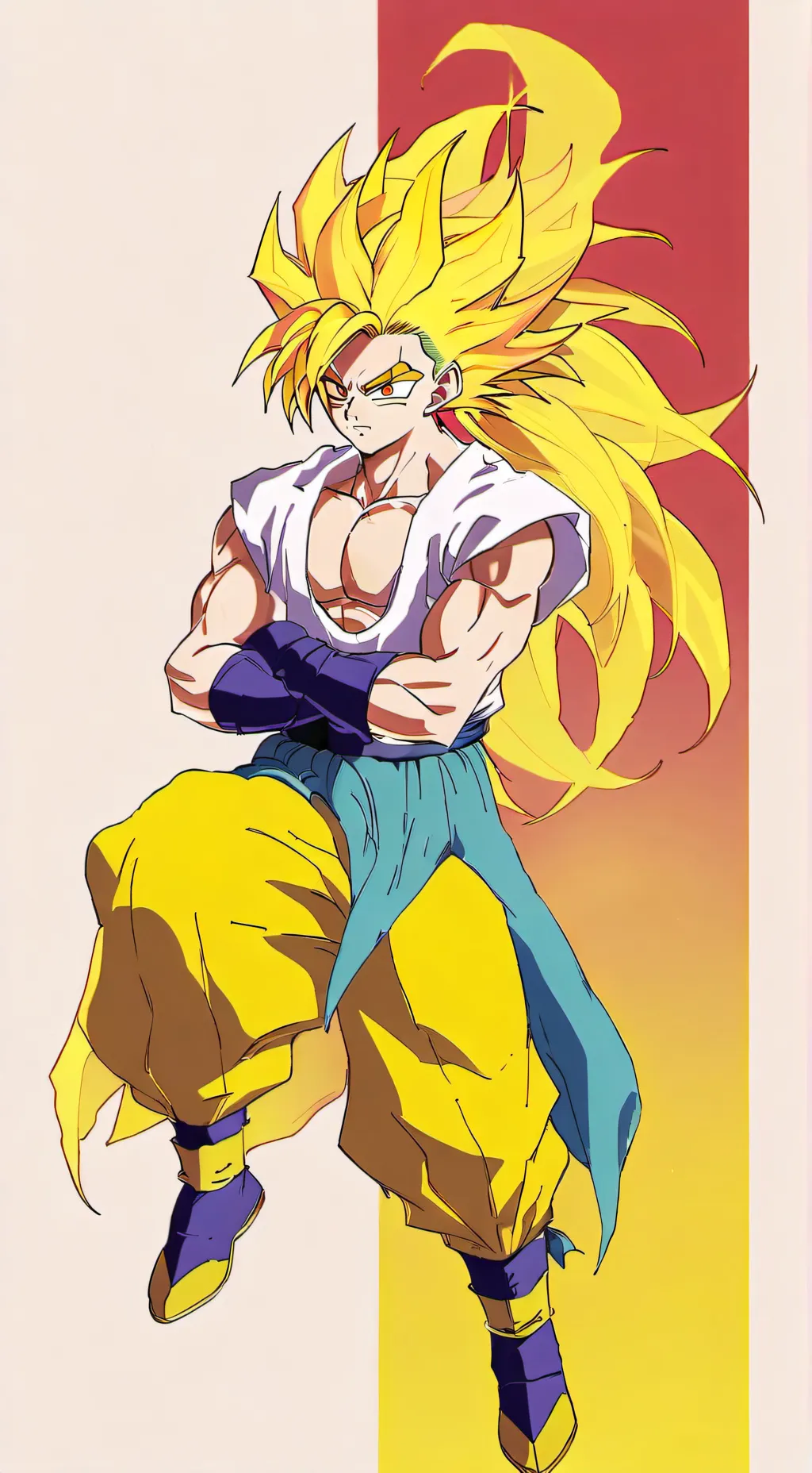 ai character: super sayan  background