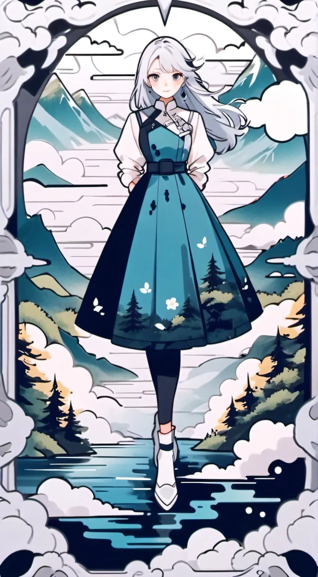 ai character: pijamada de under background