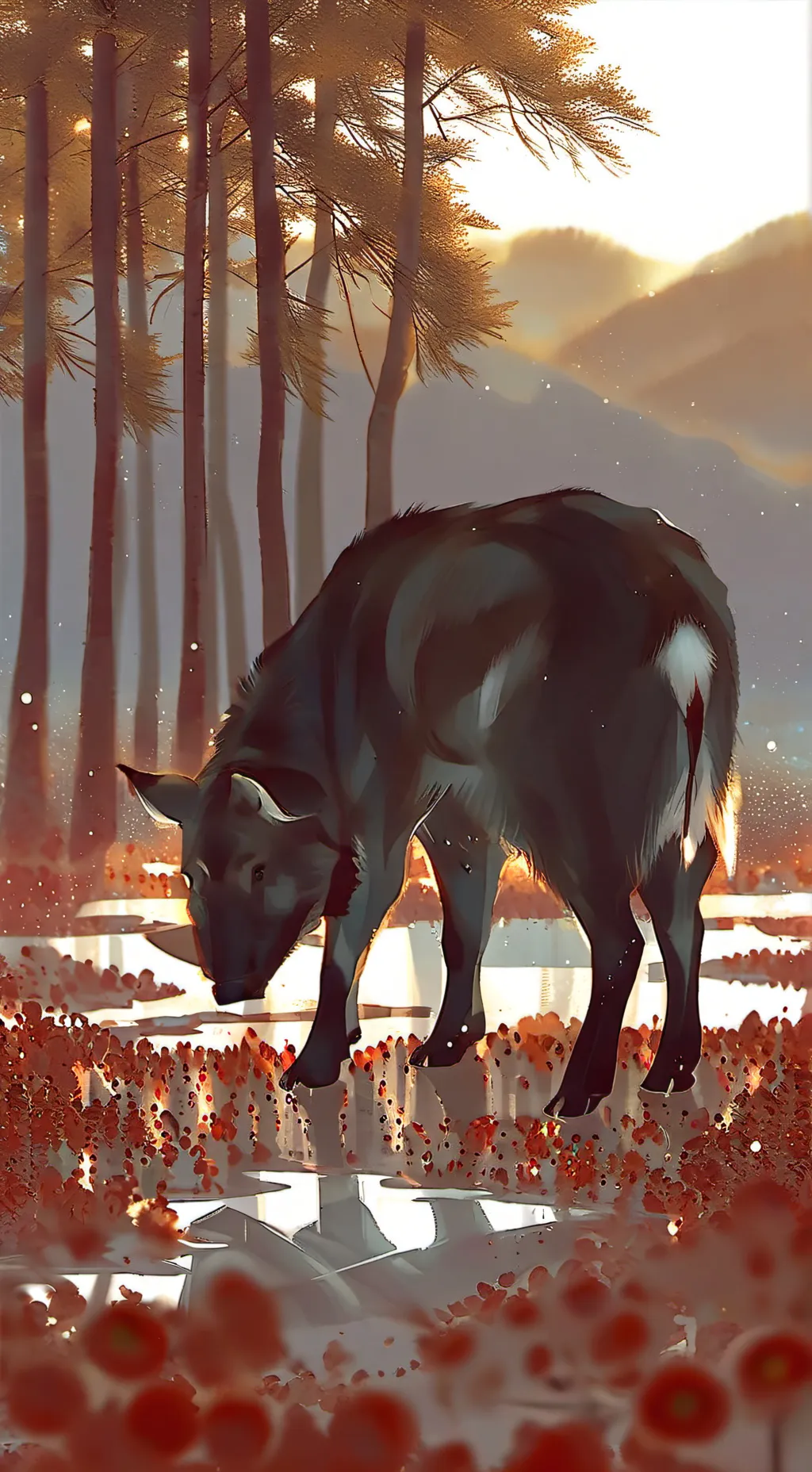 ai character: Piggy  background