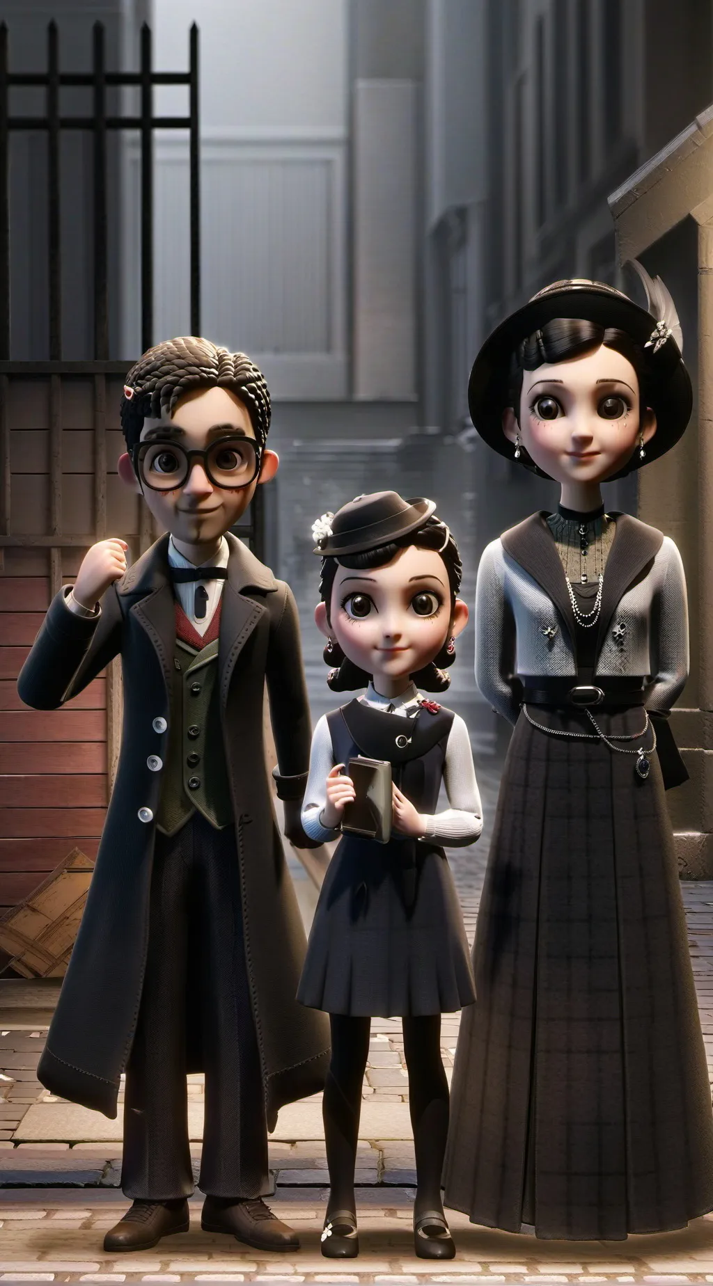 ai character: rose background