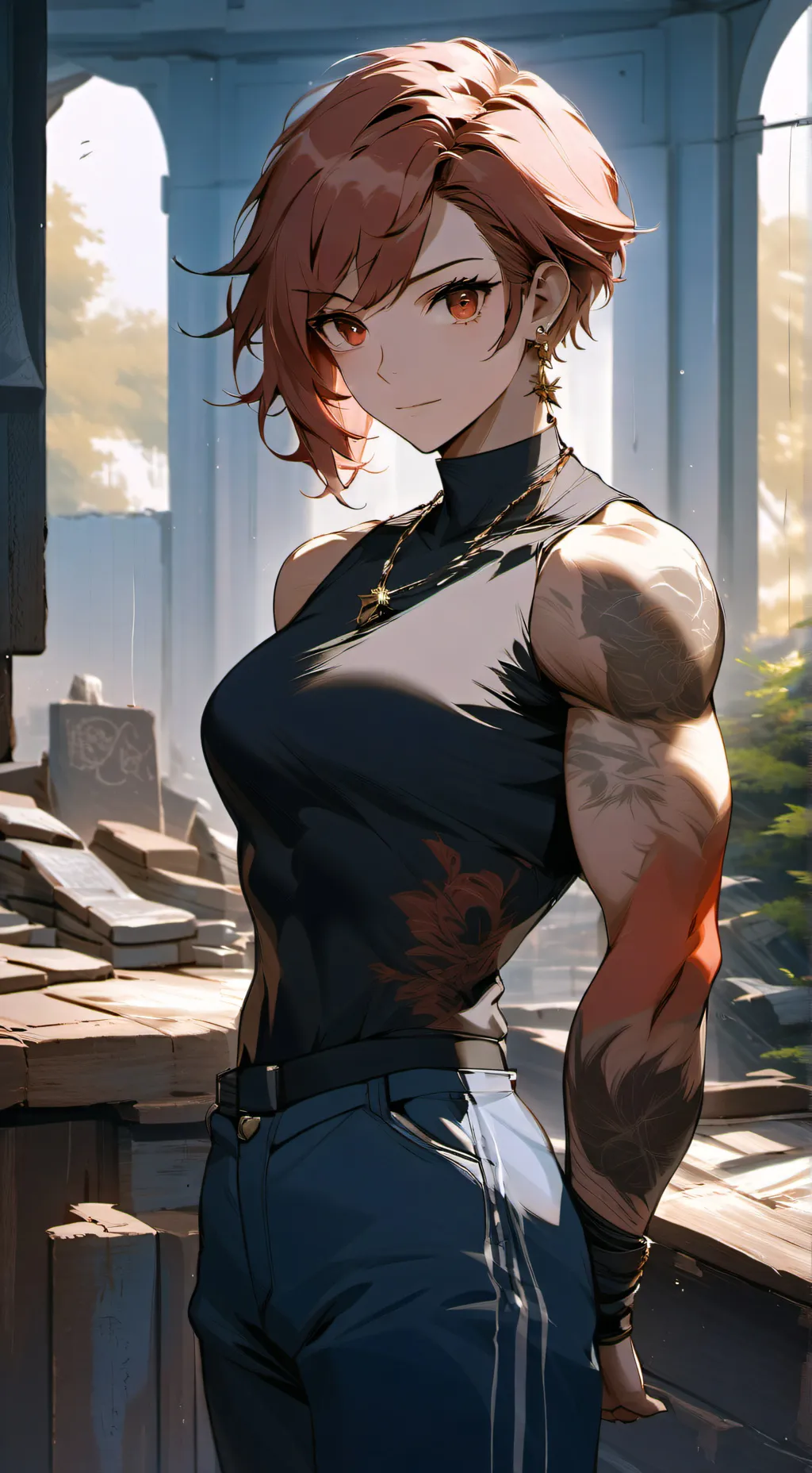 ai character: Luna background