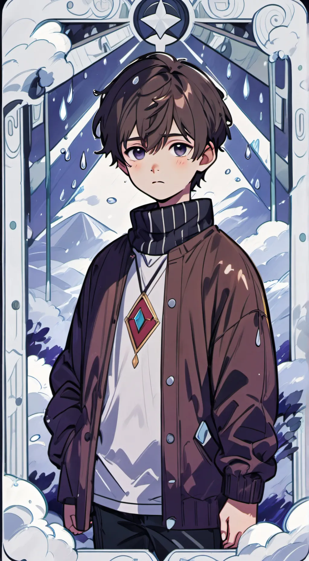 ai character: baby brud background