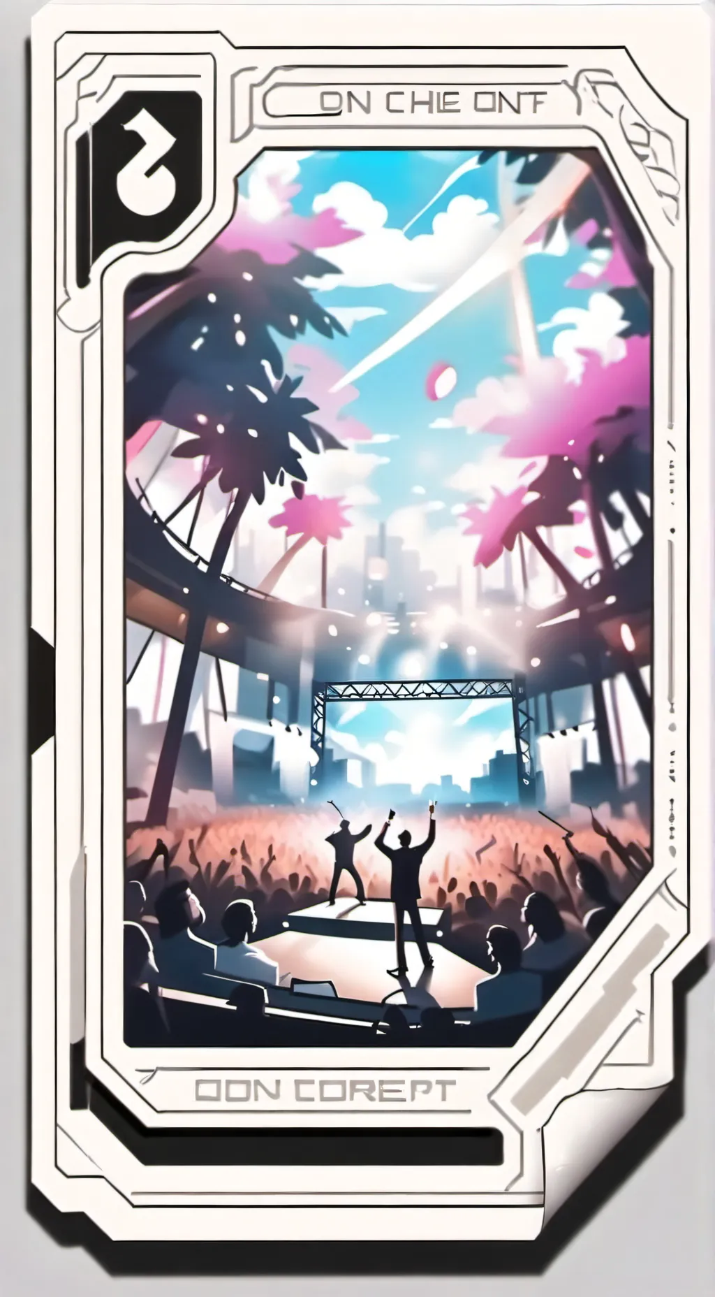 ai character: Like him Concert background
