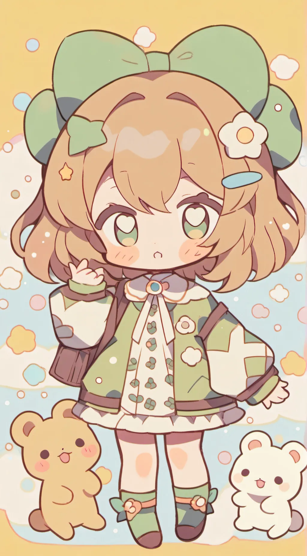 ai character: bebe abandonada background