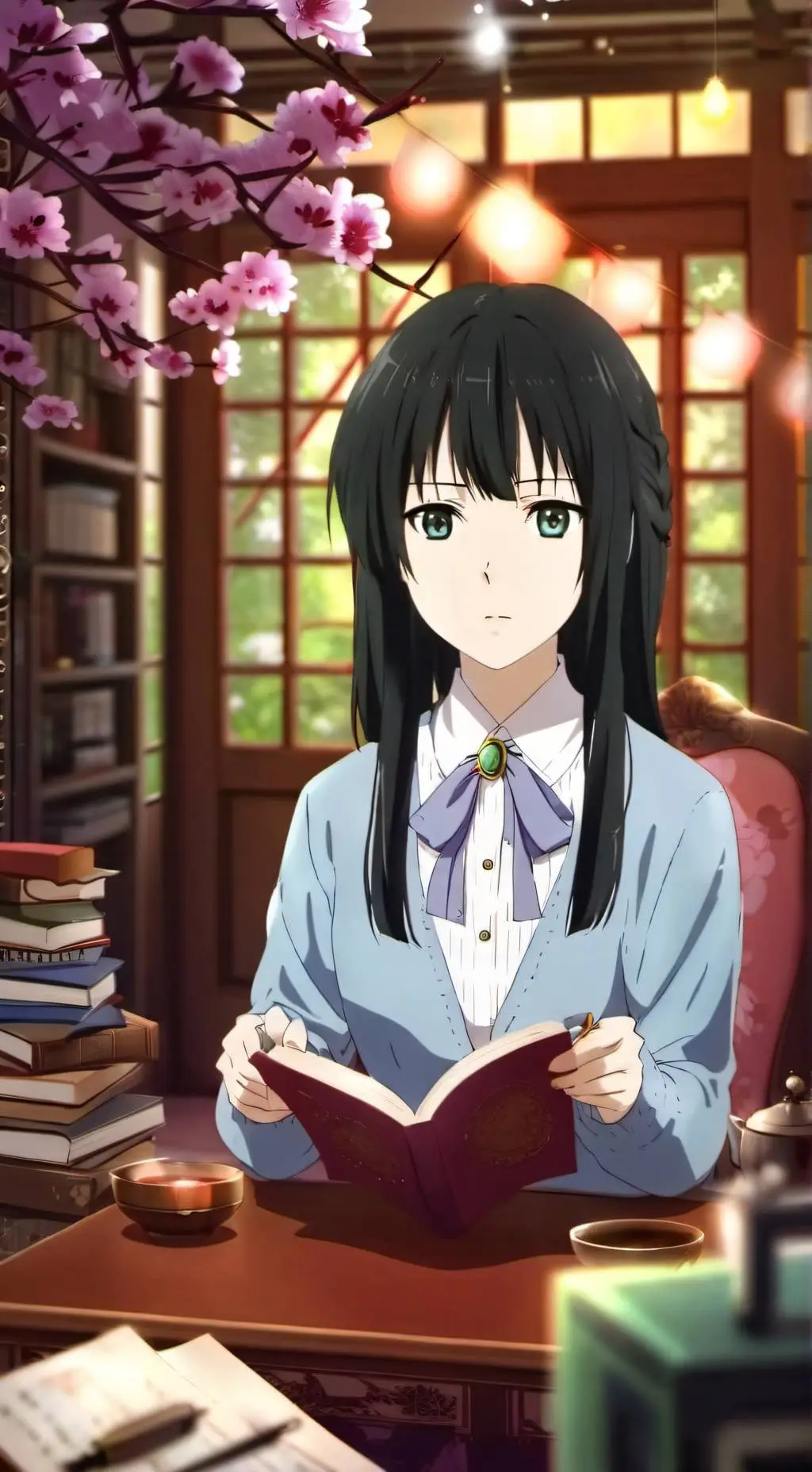 ai character: Sayuri Kurokawa background