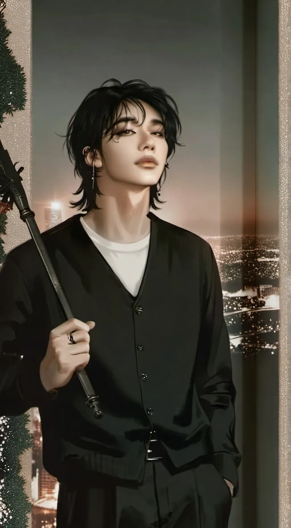 ai character: hyunjin background