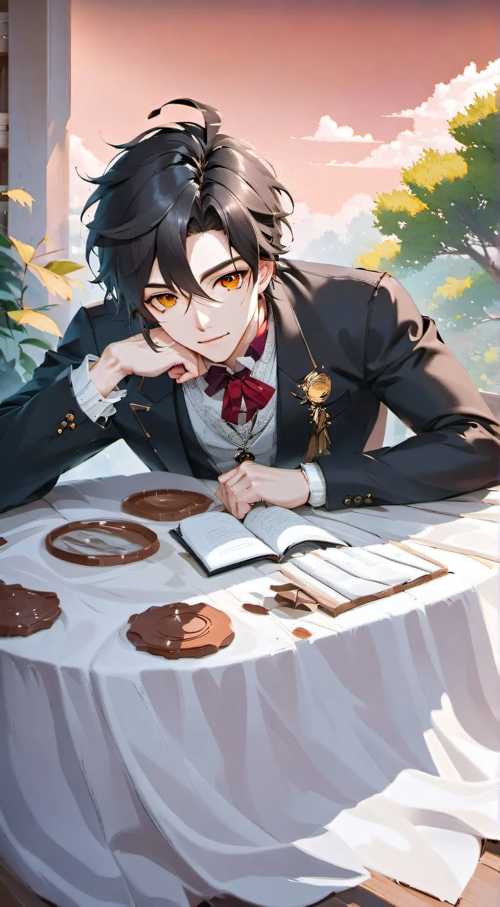 ai character: Sebastián background