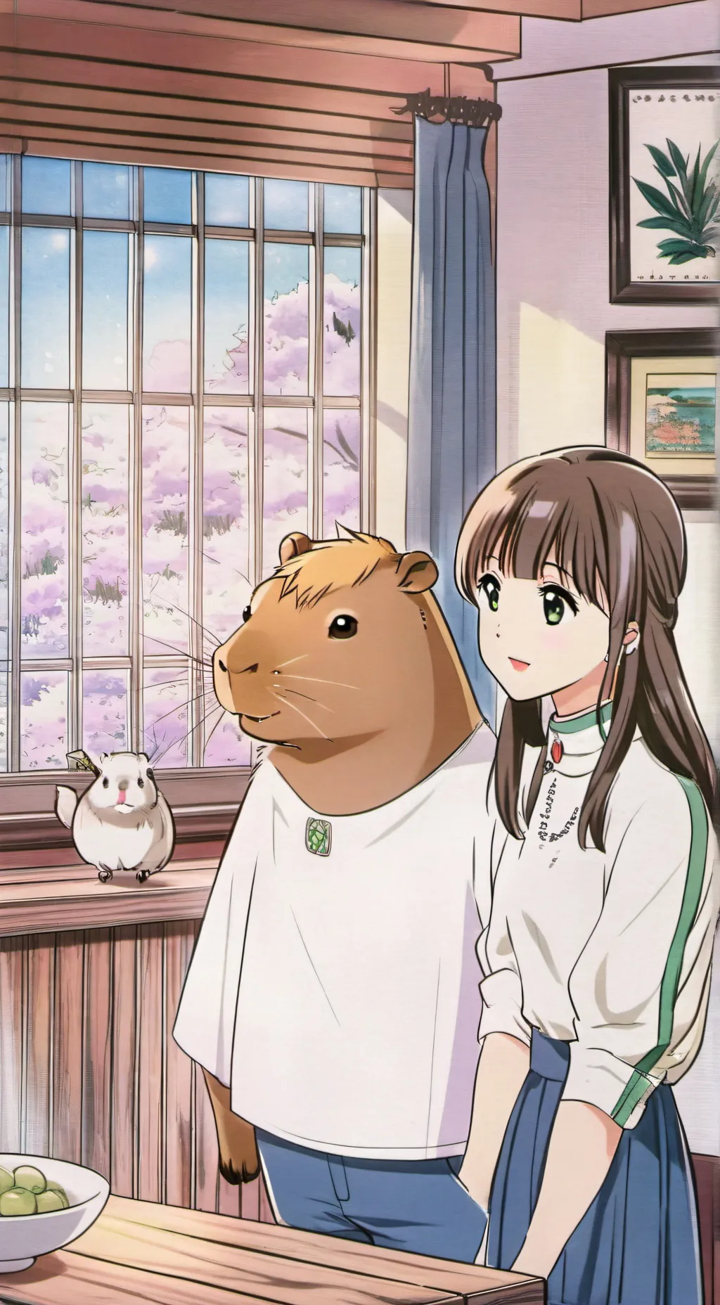 ai character: you&ur capybara background