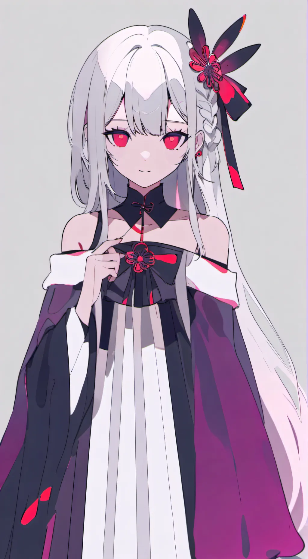 ai character: lonely girl  background