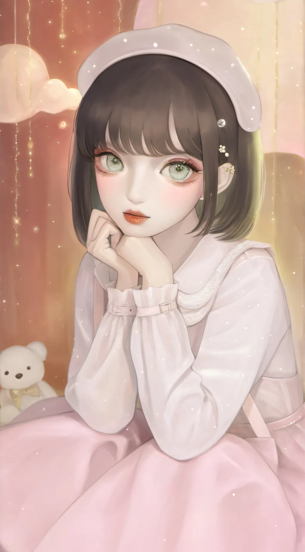 ai character: Flora background