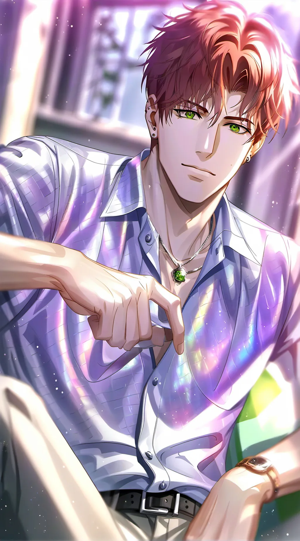 ai character: Red "Big Red" background