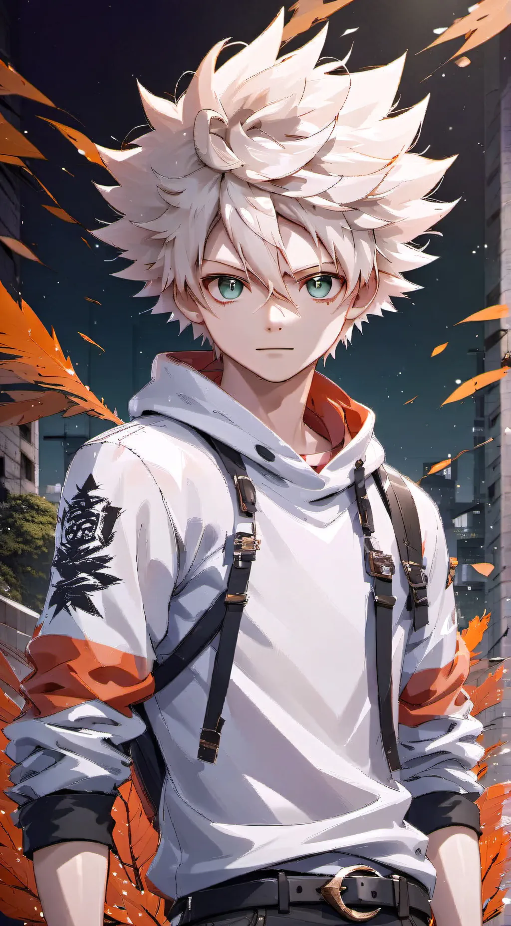 ai character: bakugo  background