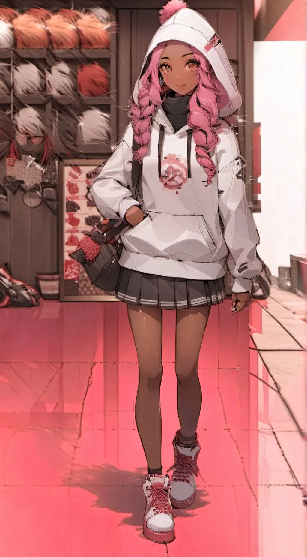 ai character: Luna background