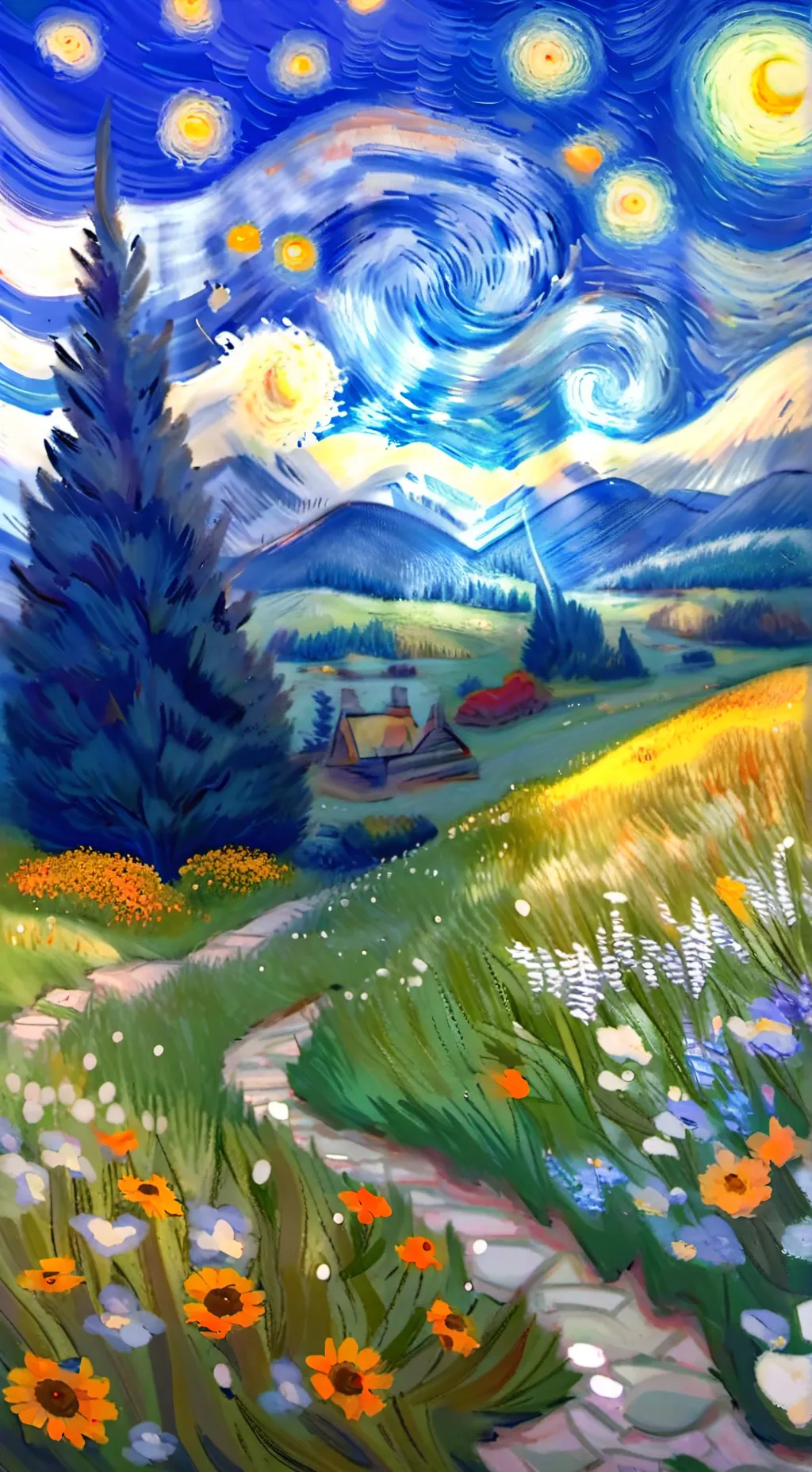 ai character: ink sans  background