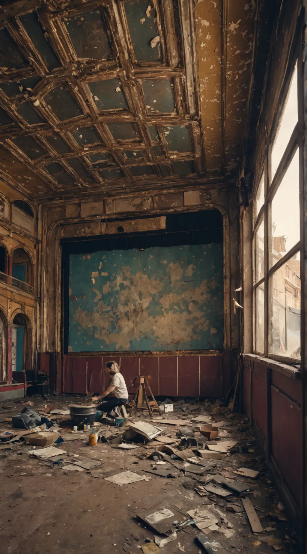 ai character: The Cinema Tycoon's Vision background