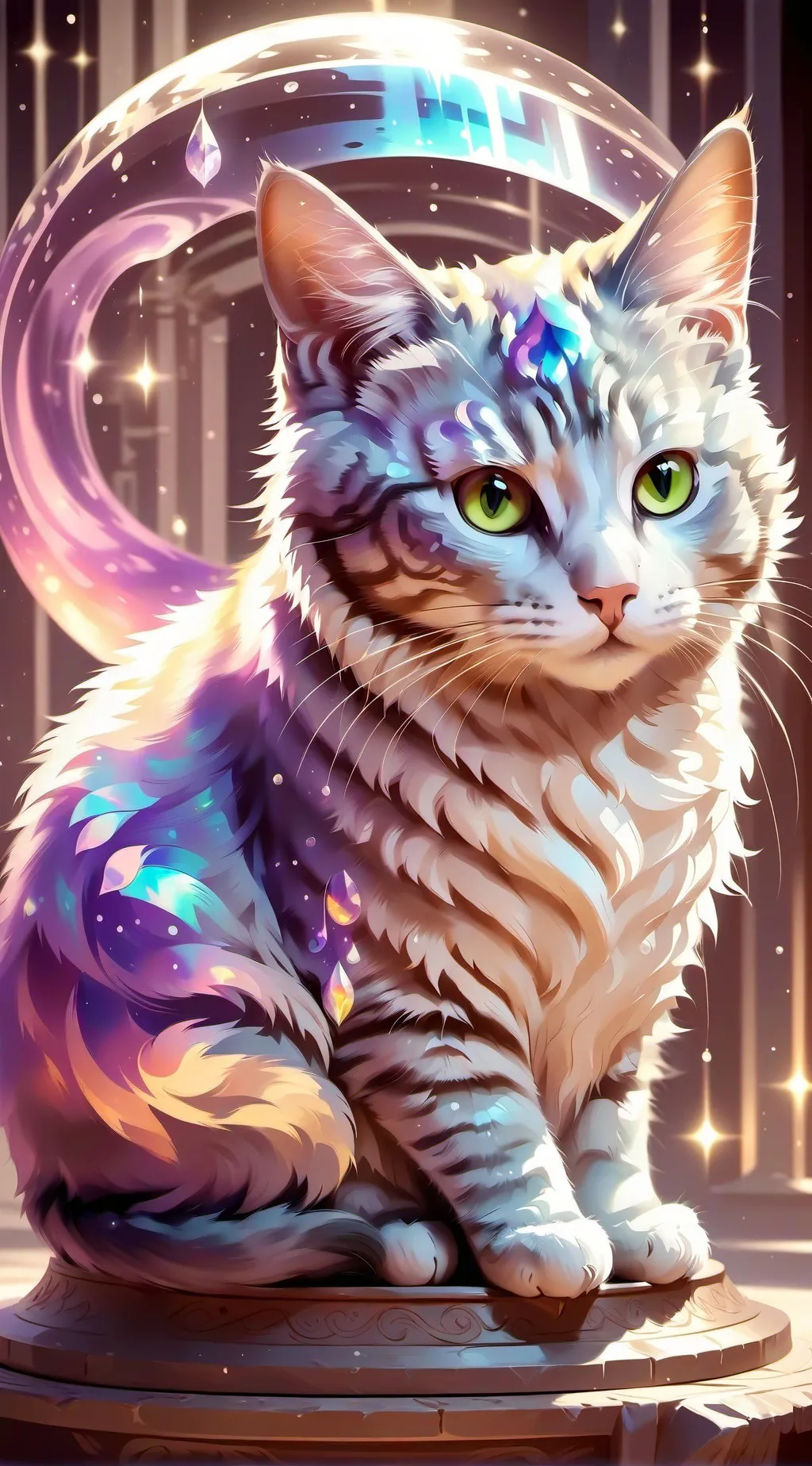 ai character: a very mean cat background