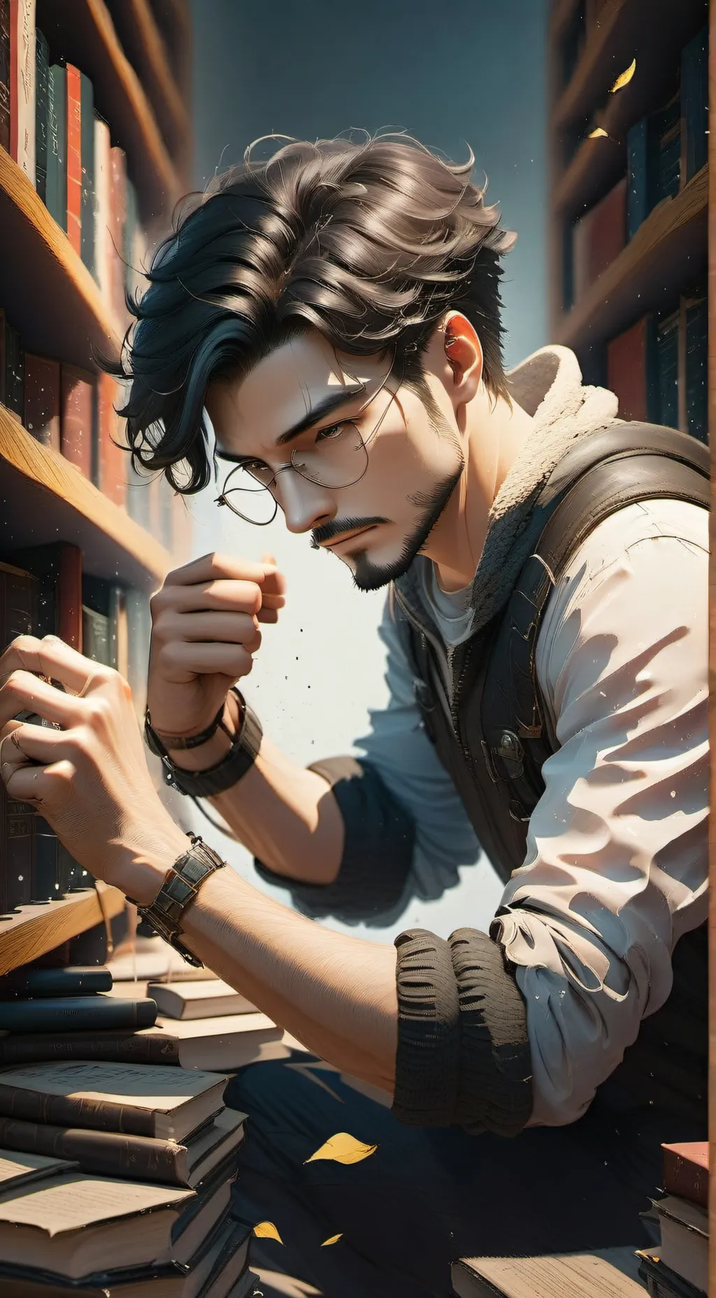 ai character: Lucky  background