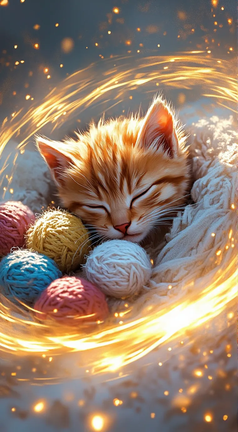 ai character: cute kitten background