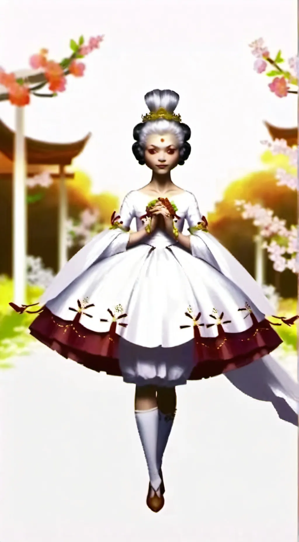 ai character: cimento background