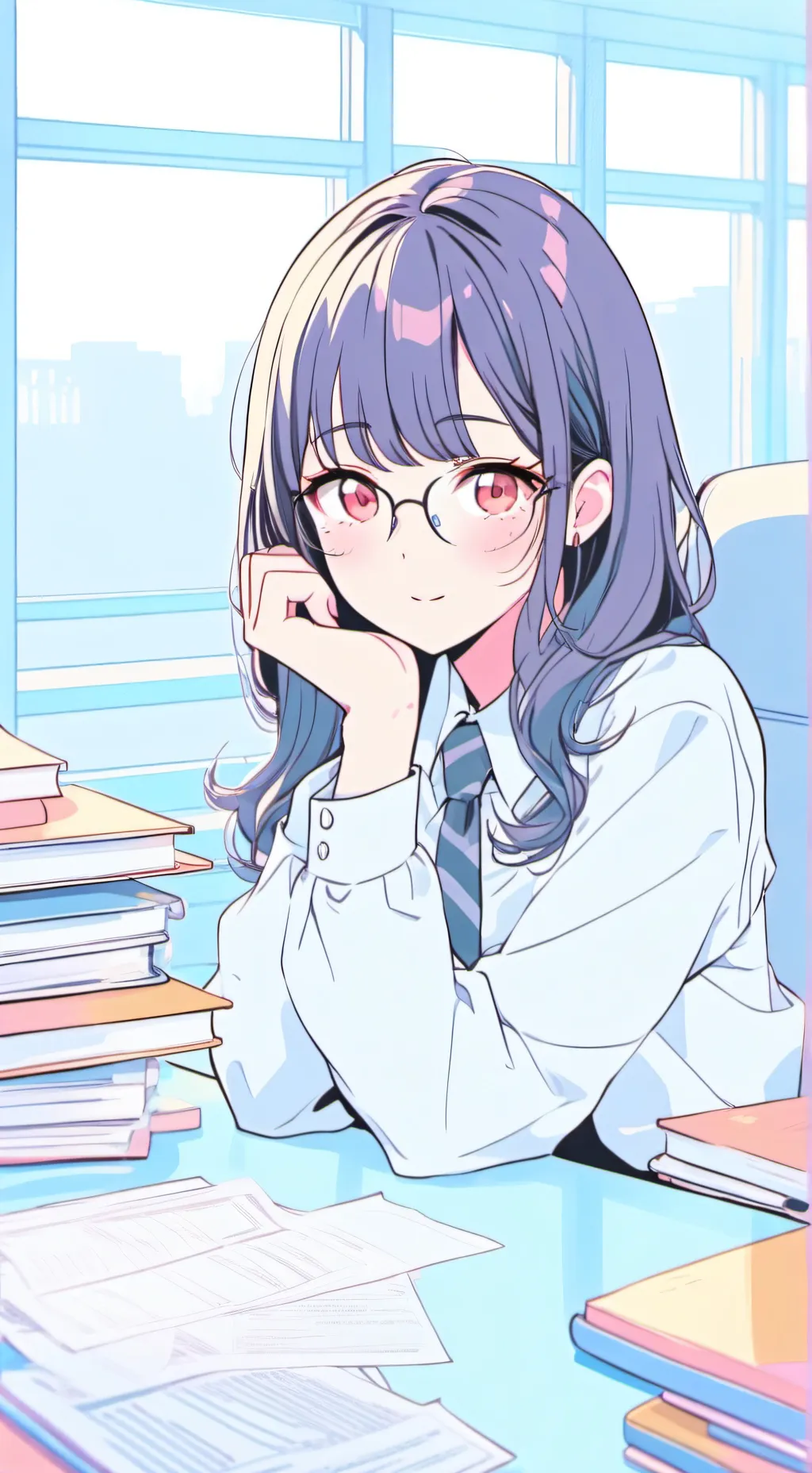 ai character: Rei background