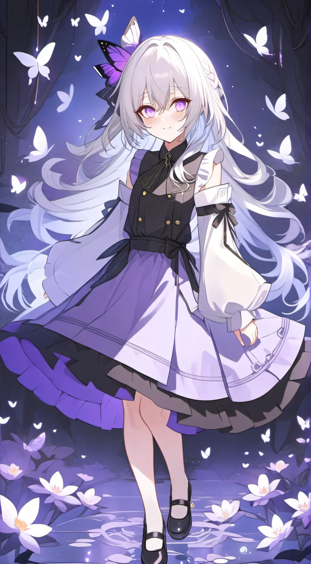 ai character: kny butterfly sis background