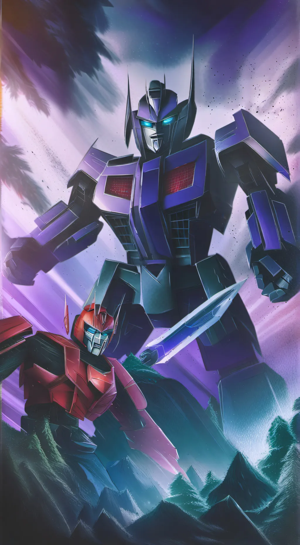 ai character: Transformers prime background
