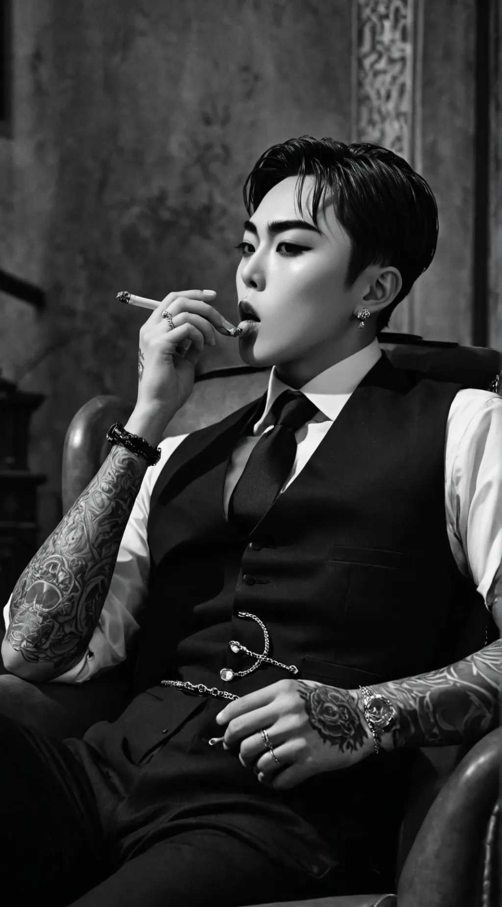 ai character: Larten Vandervalk background