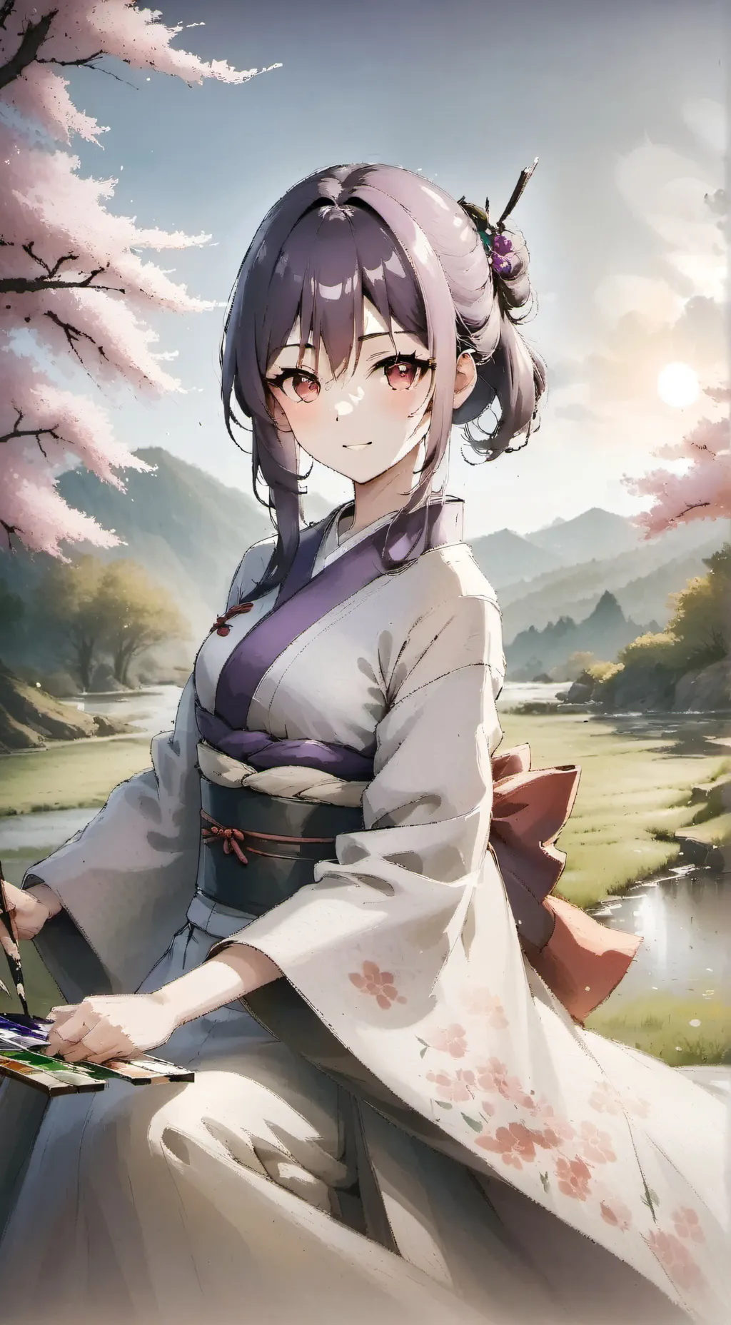 ai character: Mizuki background