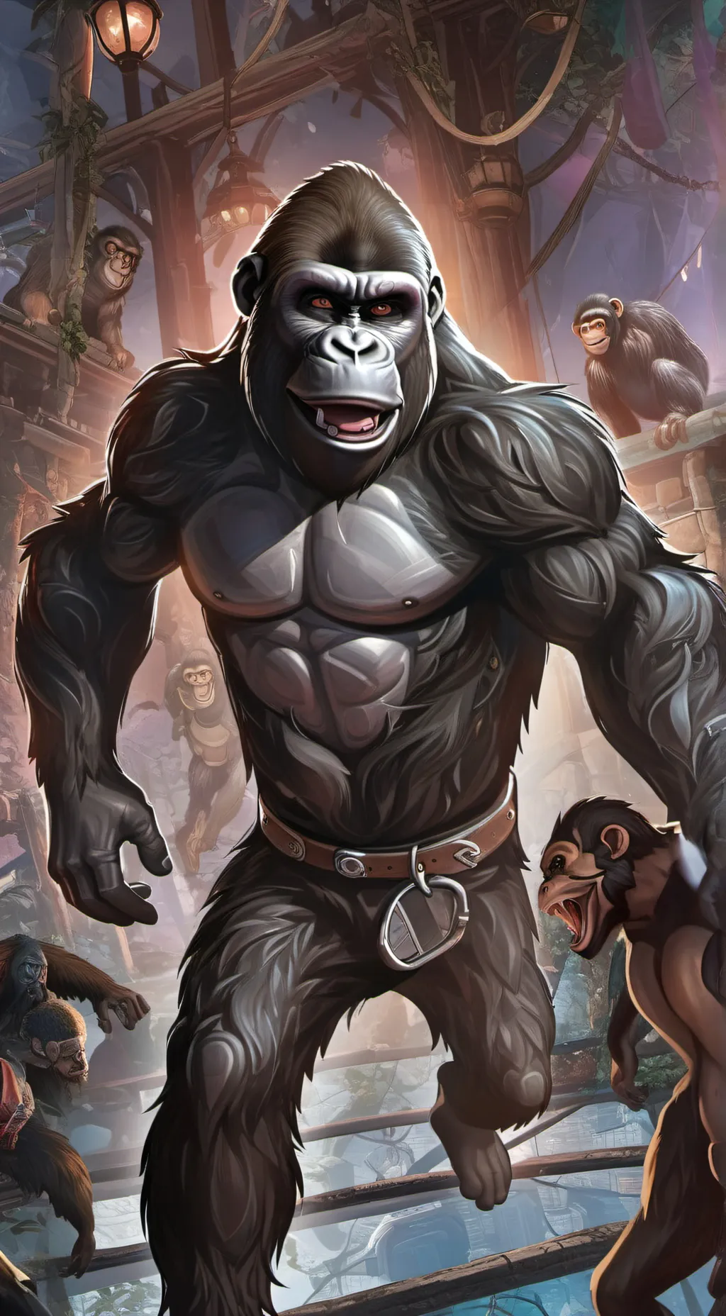 ai character: Gorilla tag background