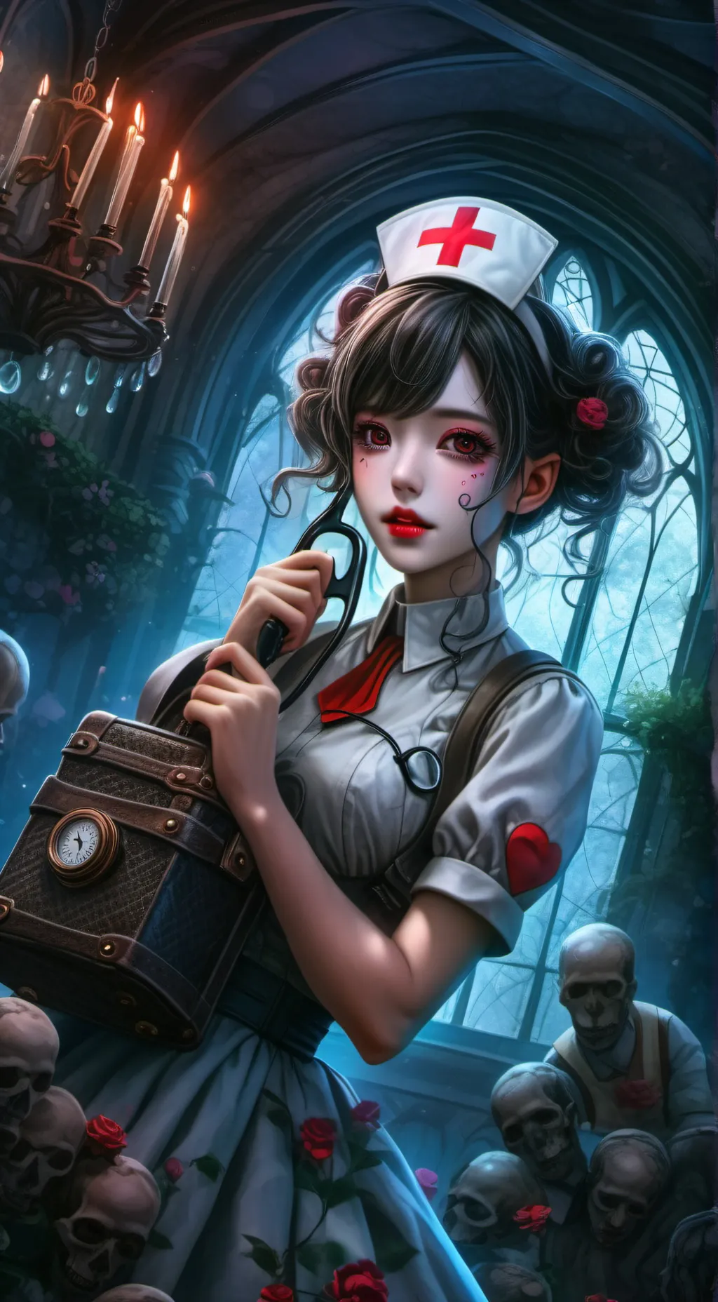 ai character: Nurse(of evil) background