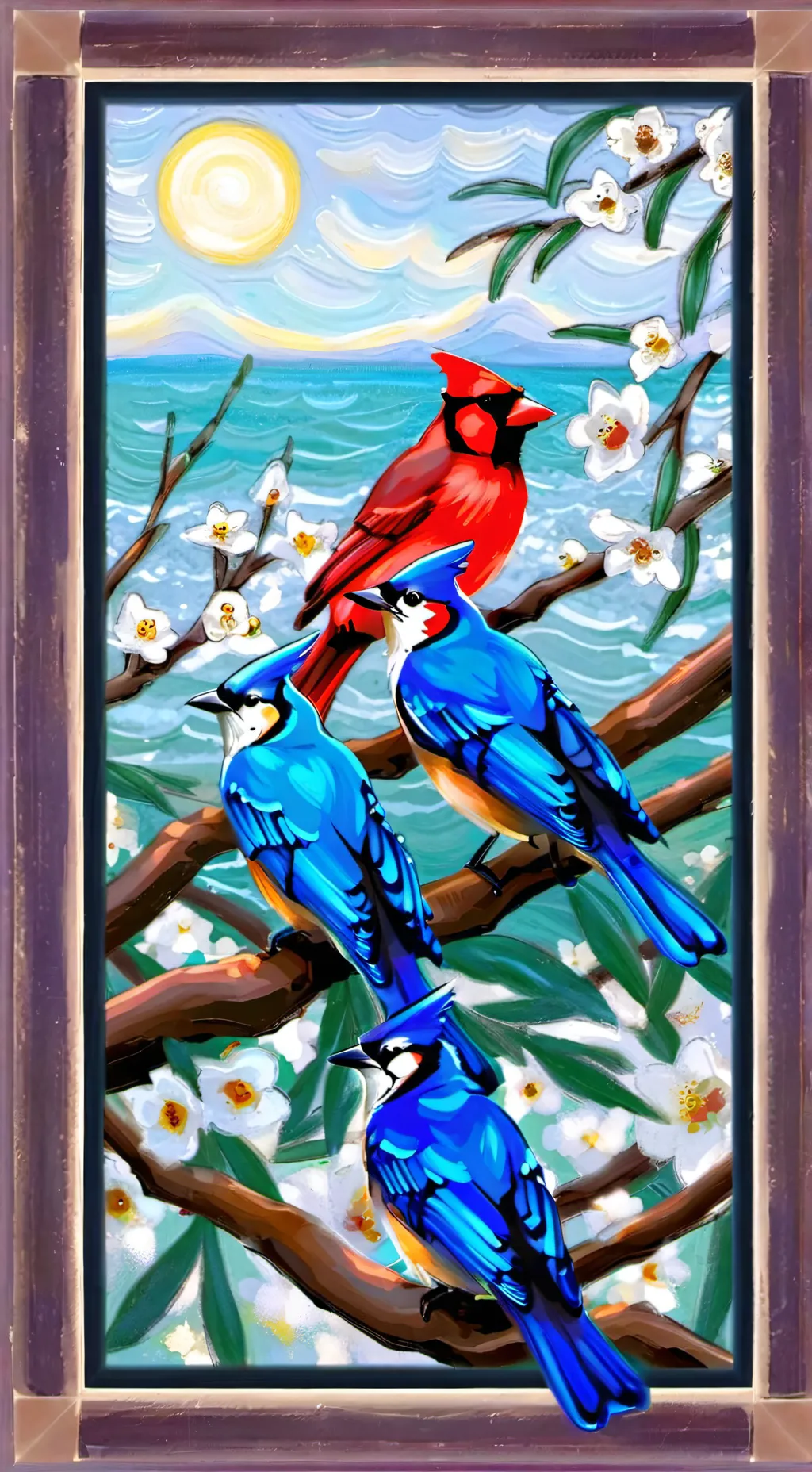 ai character: The Birds' Return background