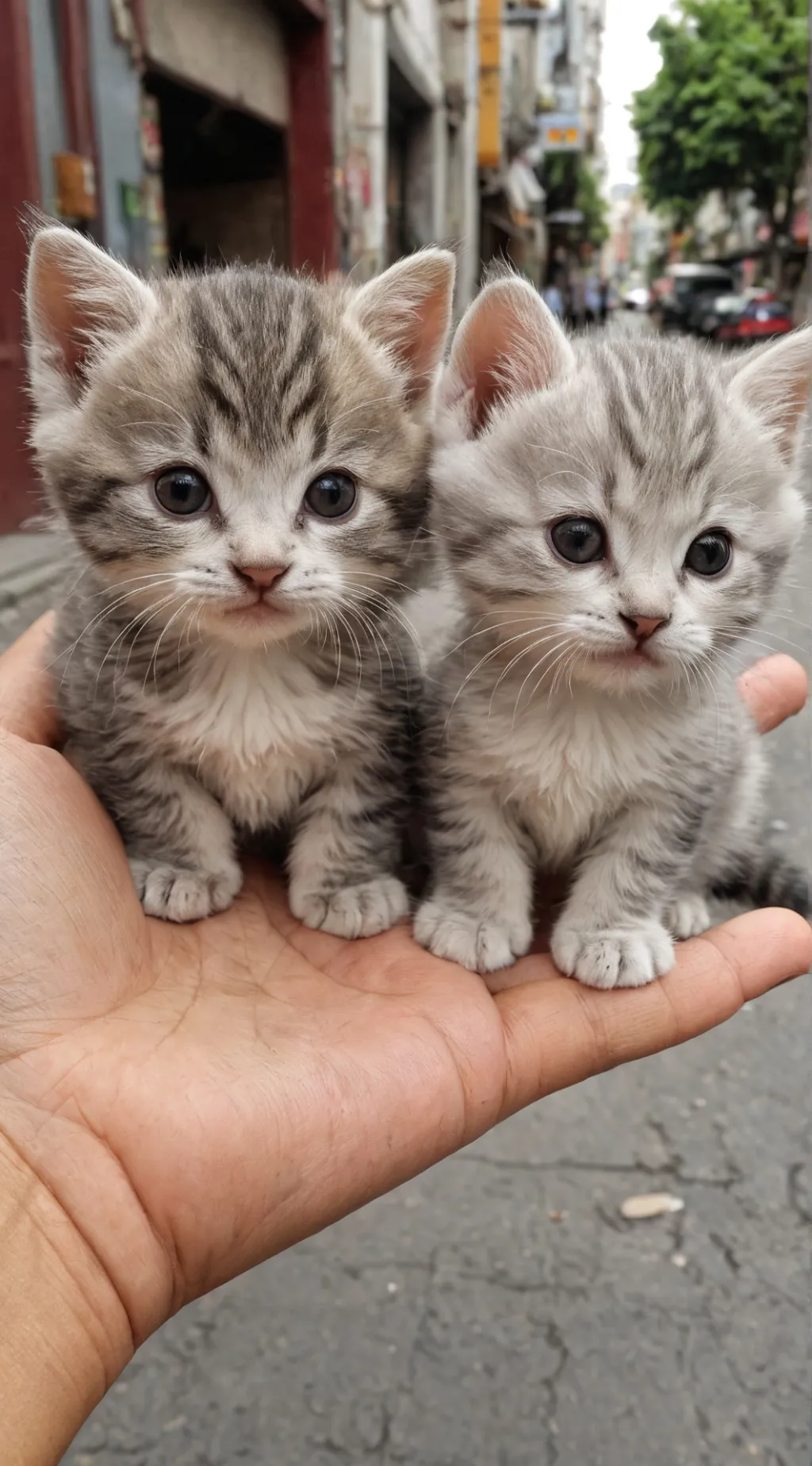 ai character: 🌷Kittens 🐟 background