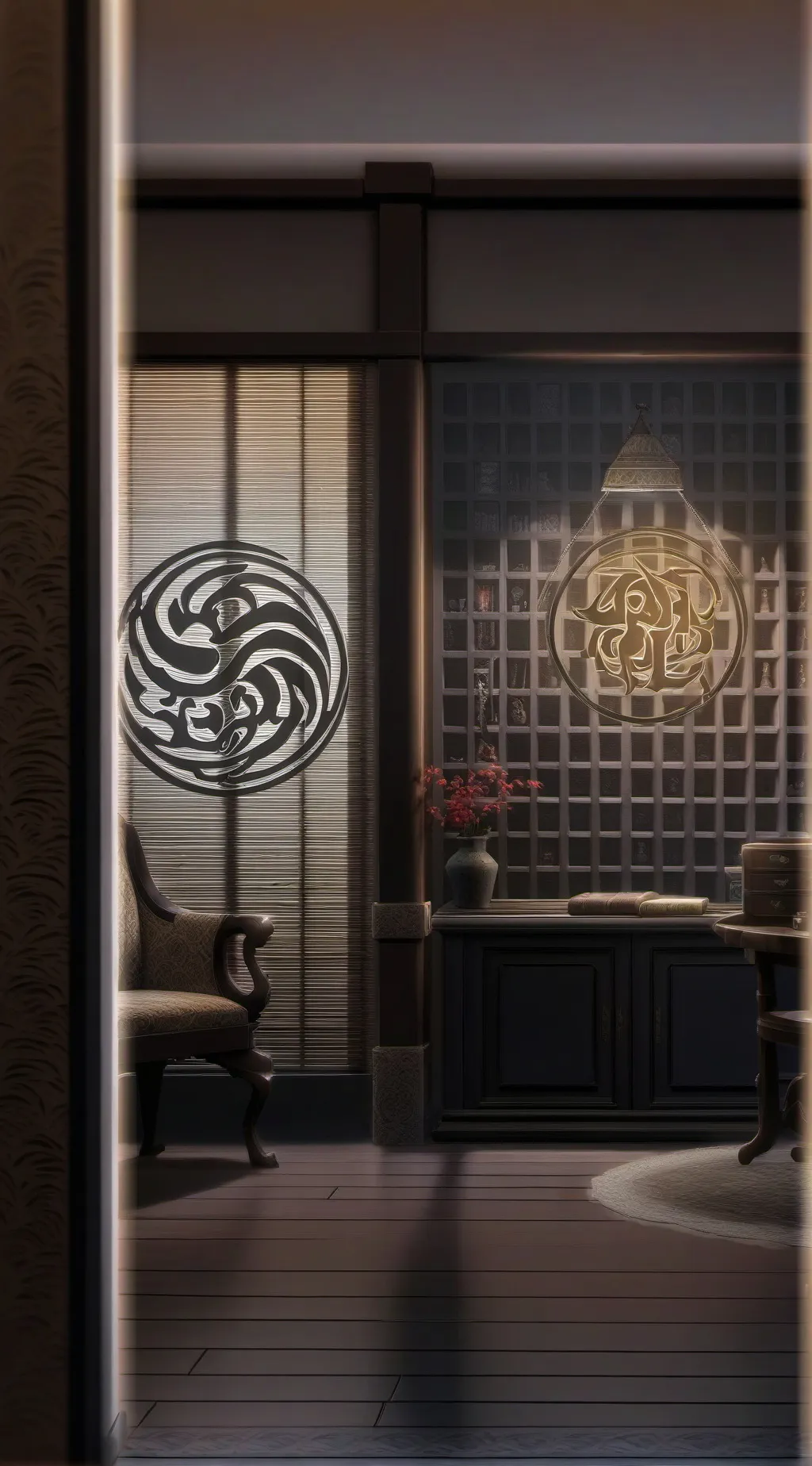 ai character: squid game  background