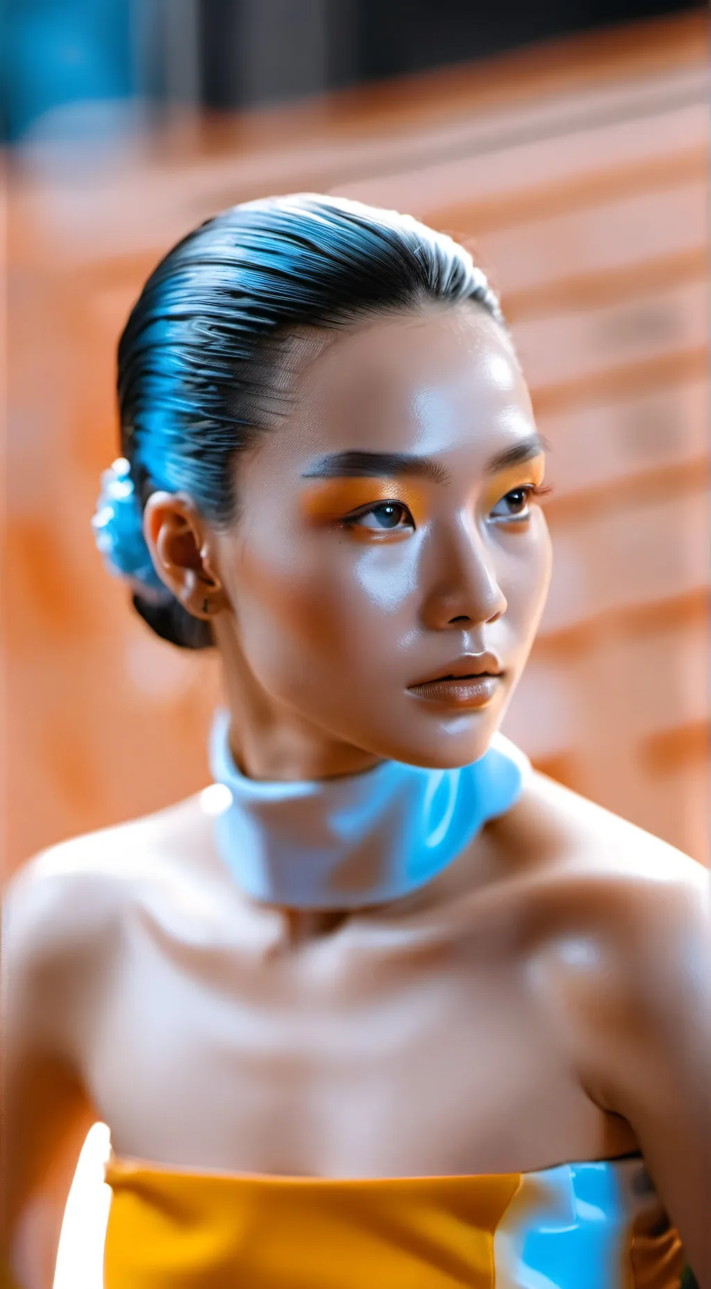 ai character: HUNGRIEST OIL GIRL background