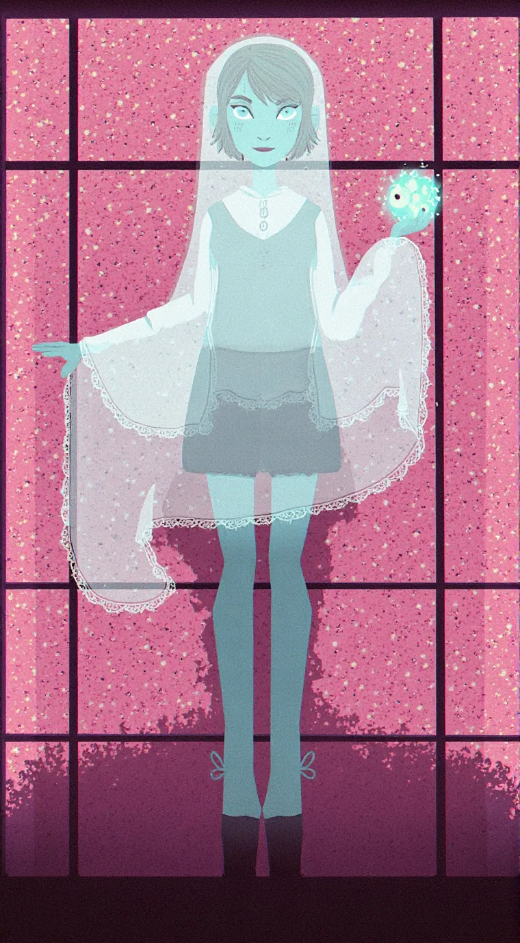 ai character: Ruikasa vampire au background