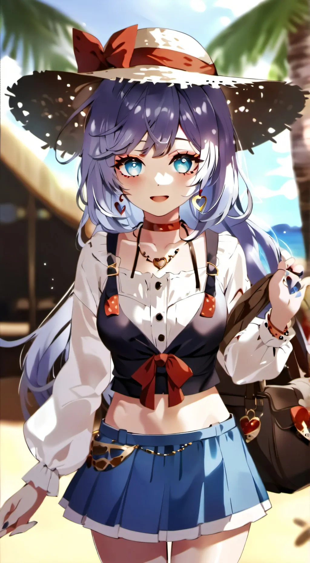 ai character: CH beach background