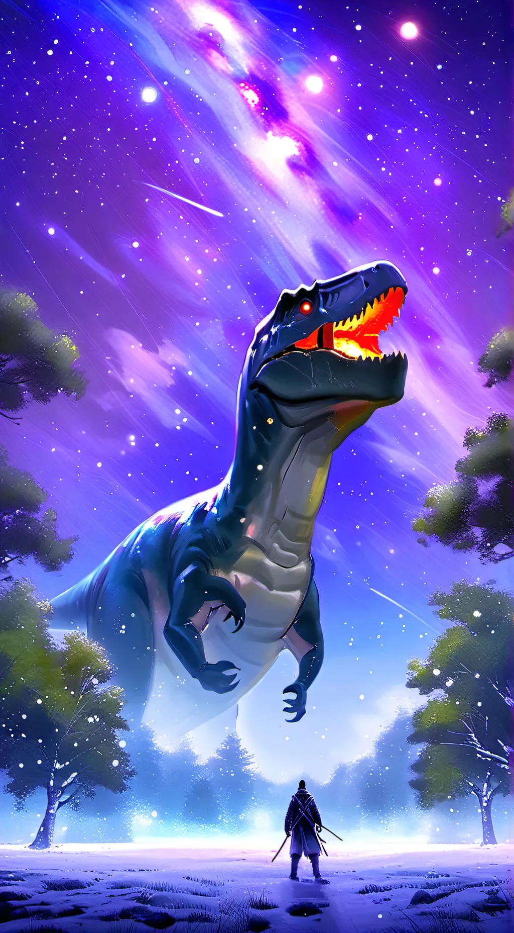 ai character: jurassic world  background