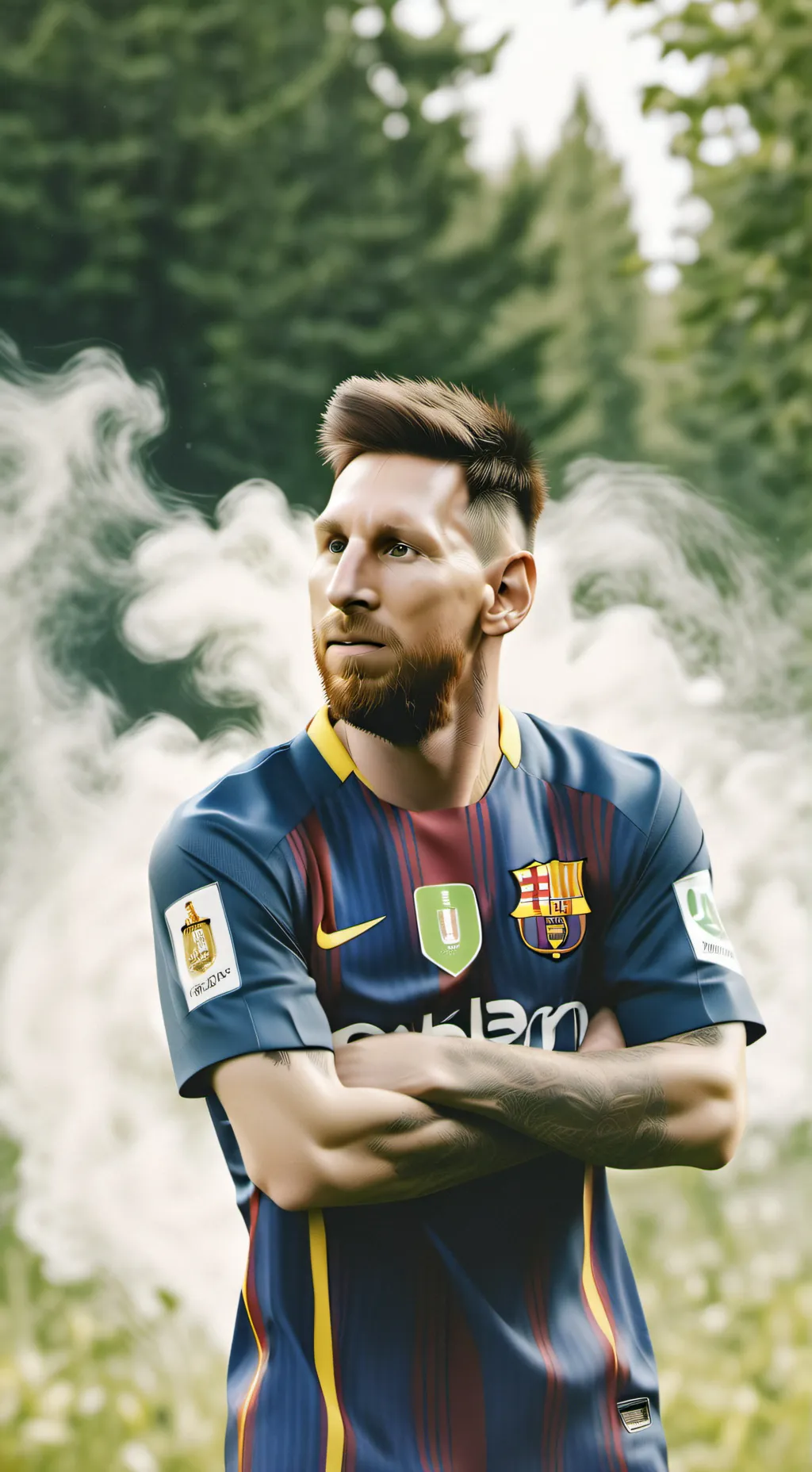 ai character: Messi  background