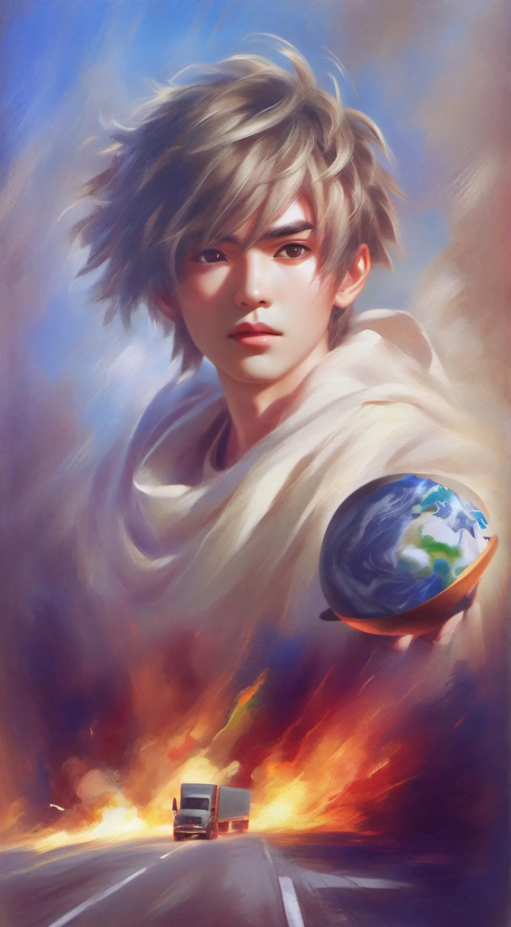 ai character: Guardian Angel background