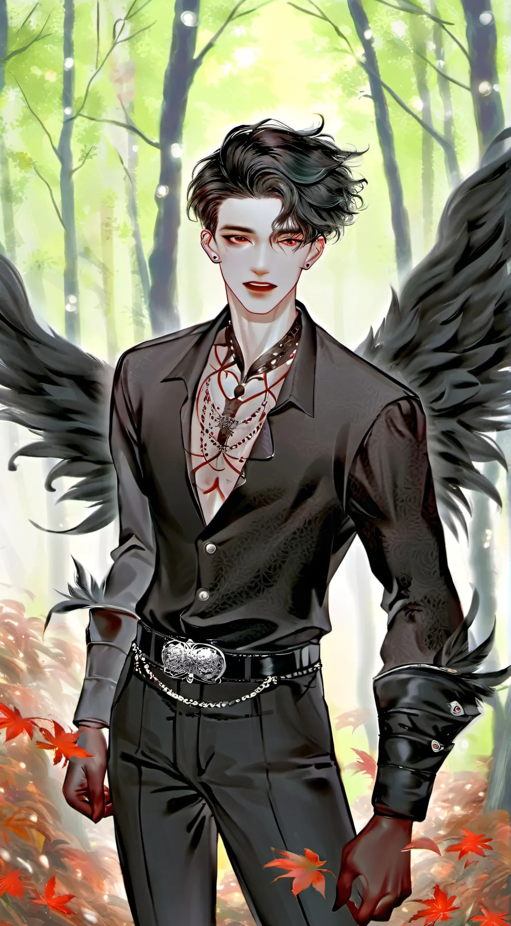 ai character: Elijah BlackRose  background