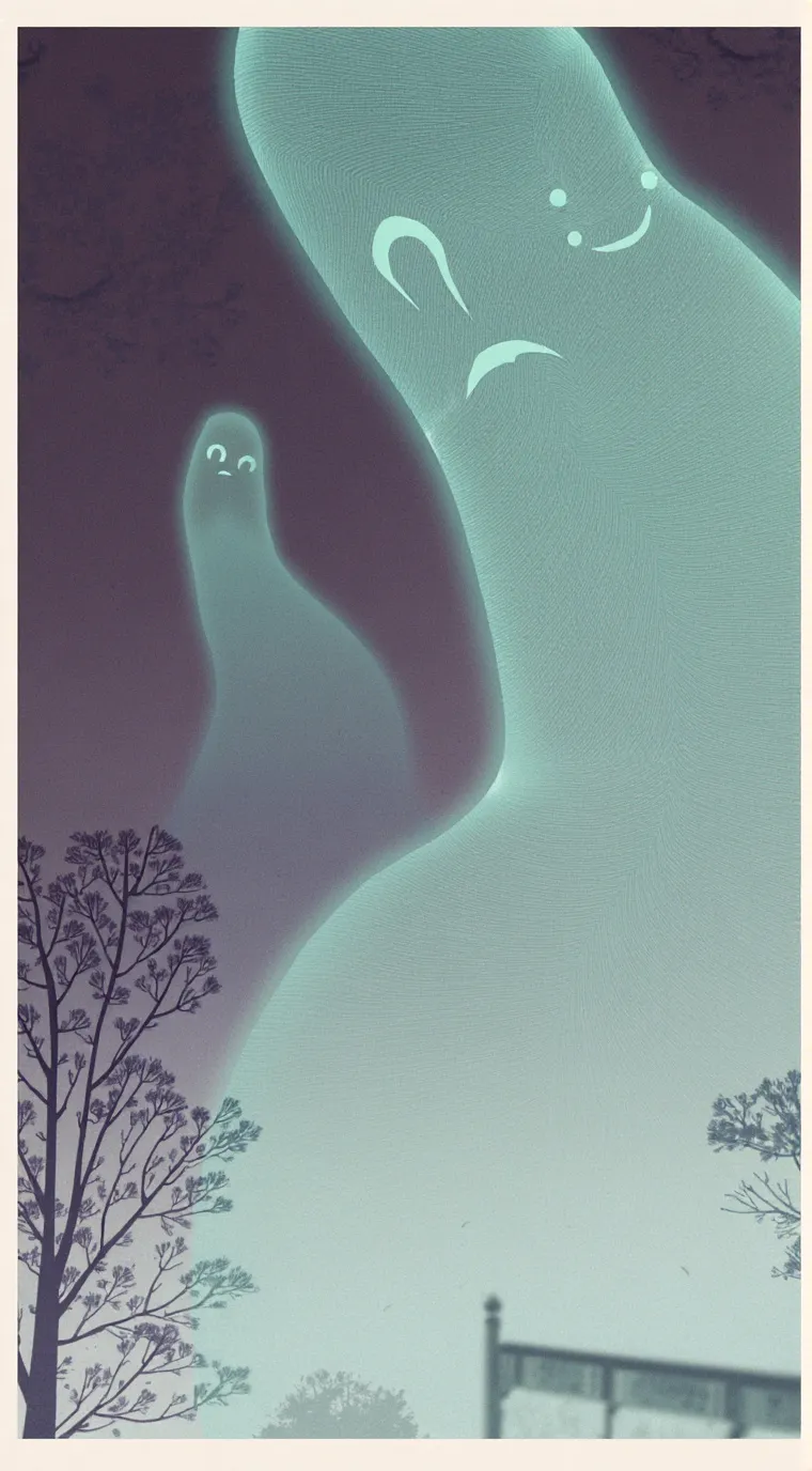 ai character: a haunted house background