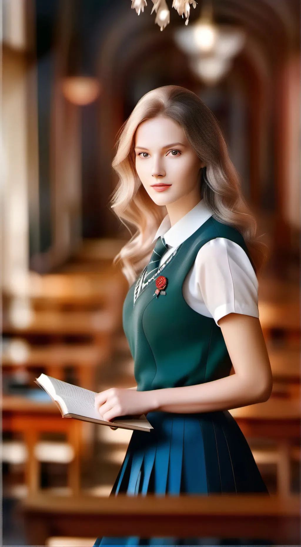 ai character: School pep rally background