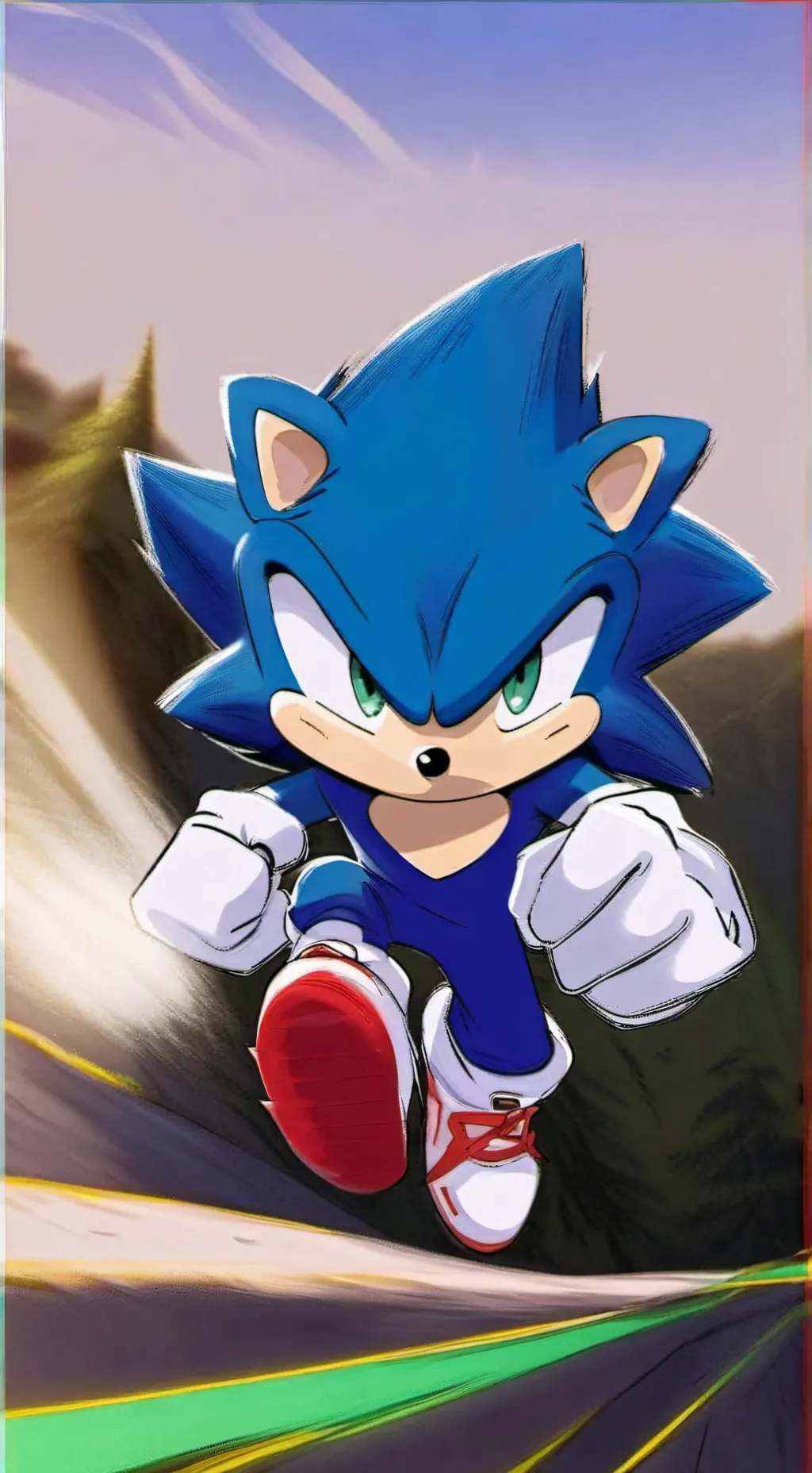ai character: Sonic the Hedgehog background
