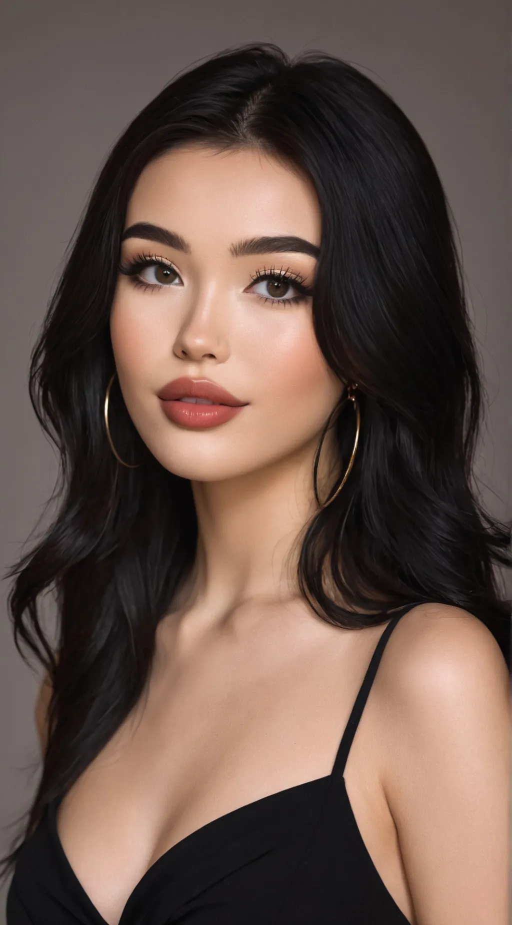 ai character: Luna TG HairSalon background