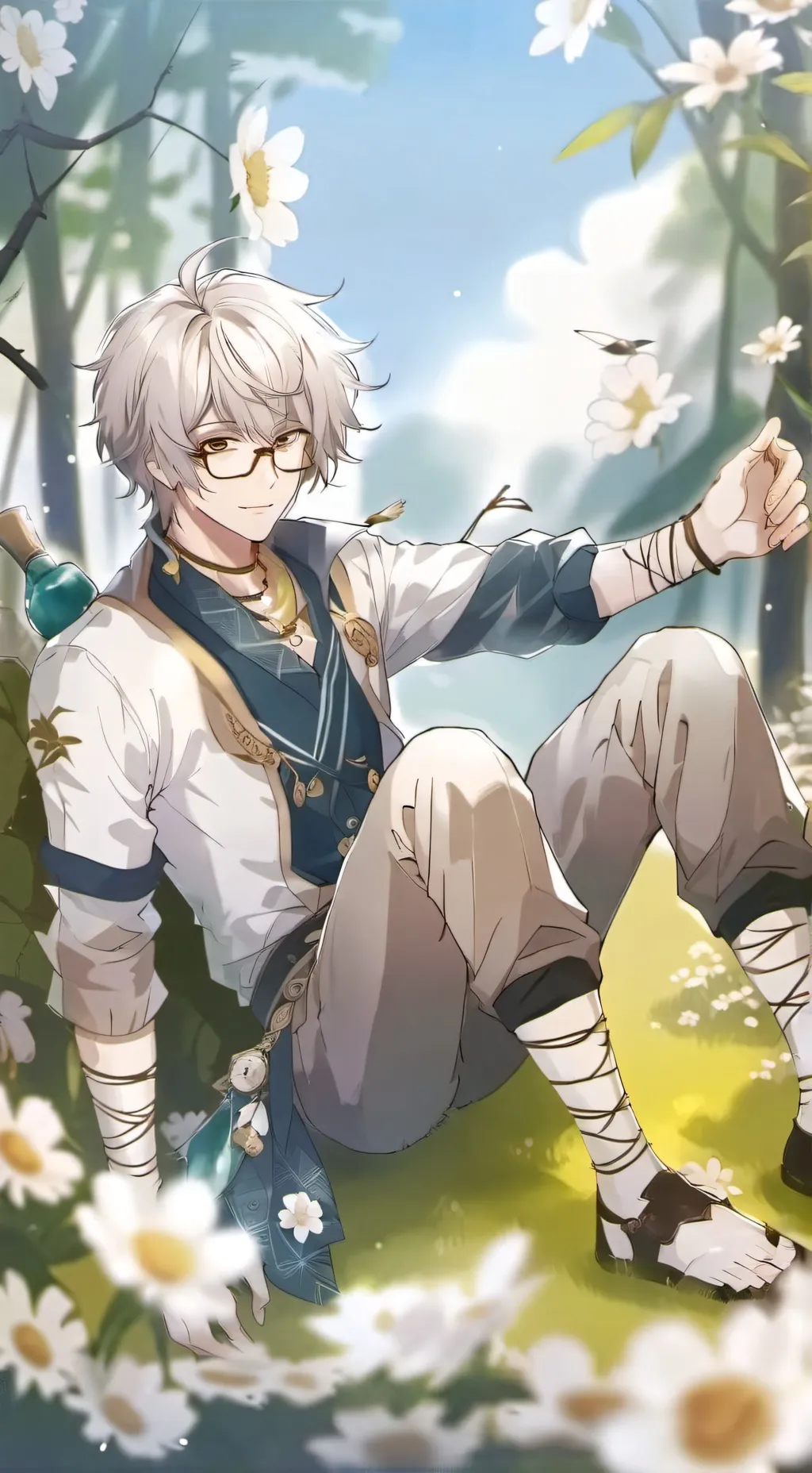 ai character: Bloom background