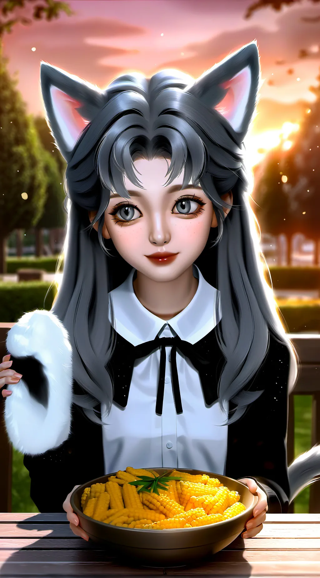 ai character: ева-котик background