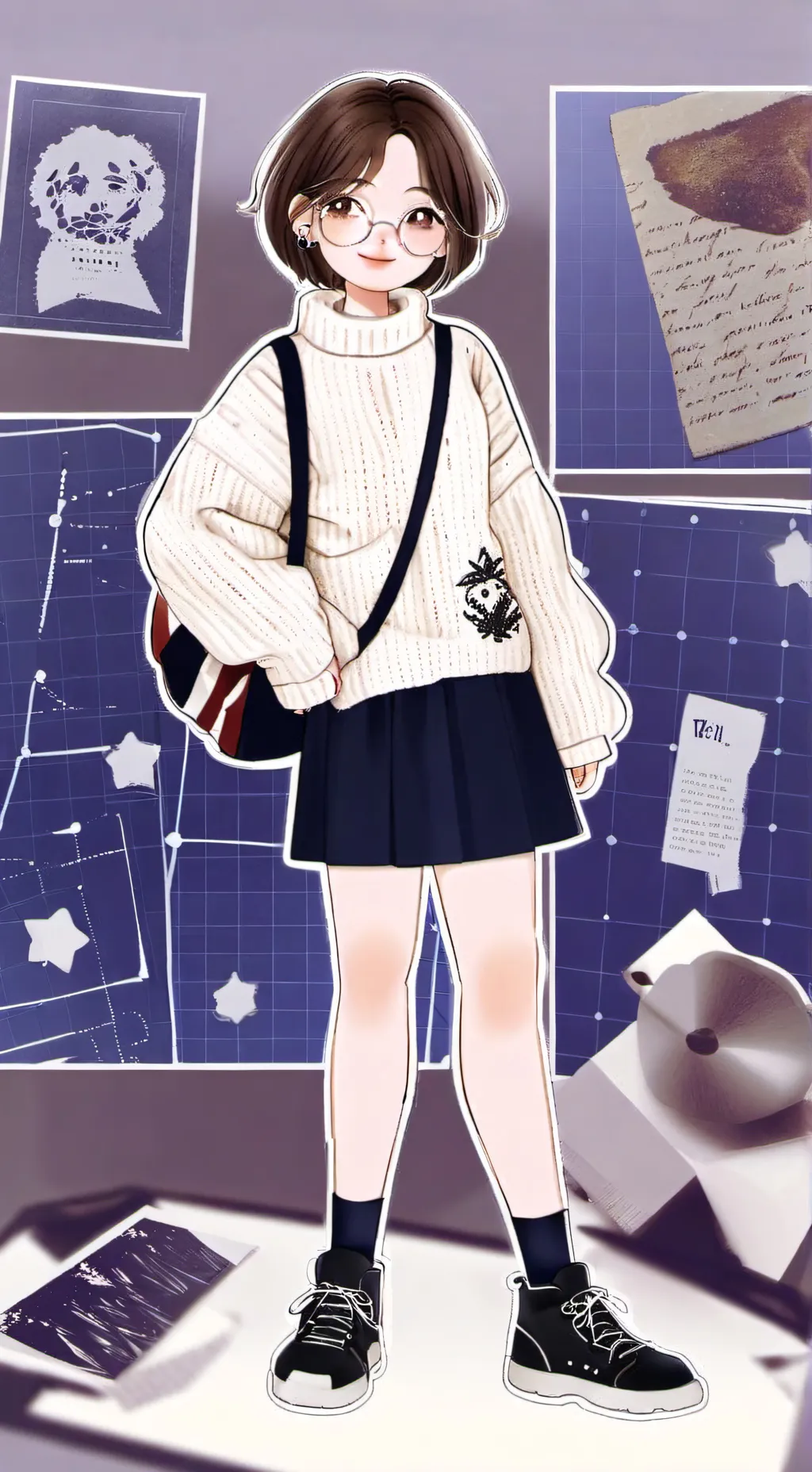 ai character: Emily~♥ background