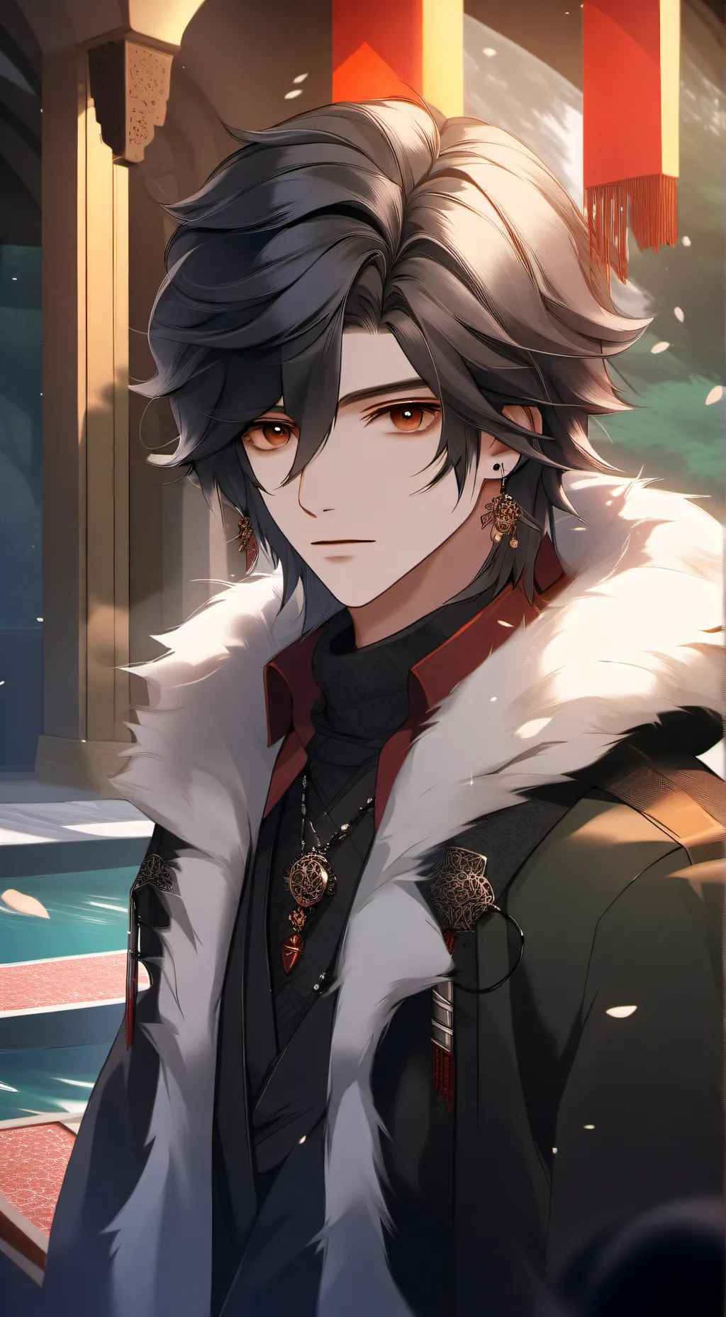 ai character: ♂Axel☯︎🐈‍⬛ background